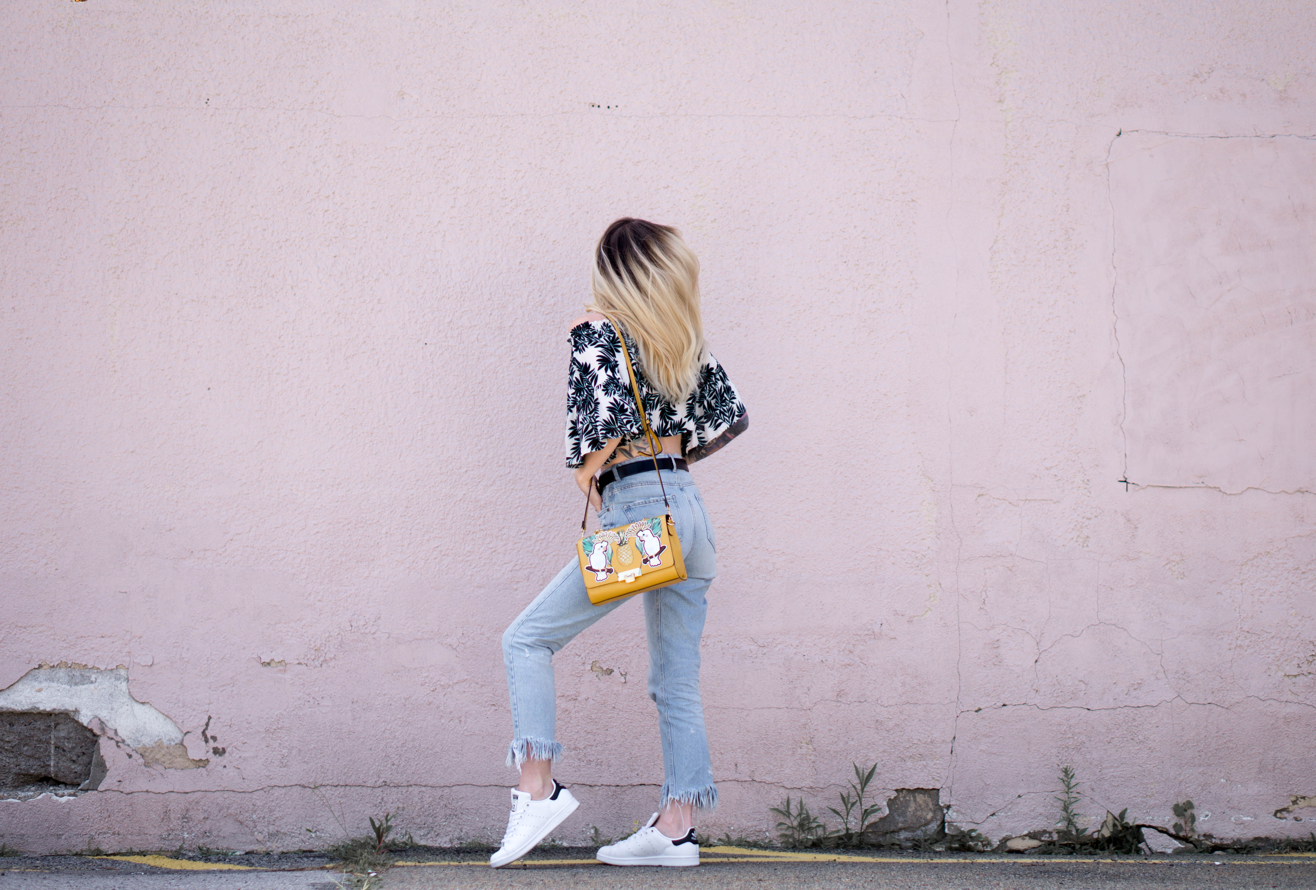 Stan smith and palm leafs